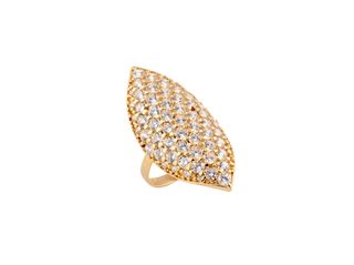 anillo oro 18k con piedra con circonita