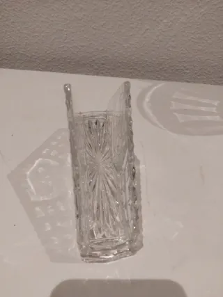 🇨🇿 Servilletero Cristal Checo Diseño Floral