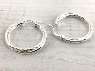 argollas plata 925mm