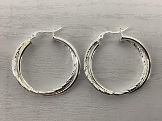 argollas plata 925mm