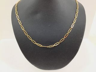 cadena oro 18k con circonita 23cm
