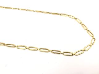 cadena oro 18k con circonita 23cm