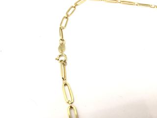 cadena oro 18k con circonita 23cm