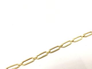 cadena oro 18k con circonita 23cm