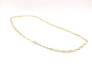 cadena oro 18k con circonita 23cm