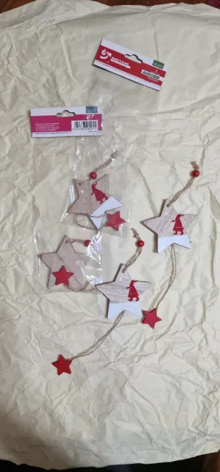 Decorazioni Natalizie Stella Set 4pz