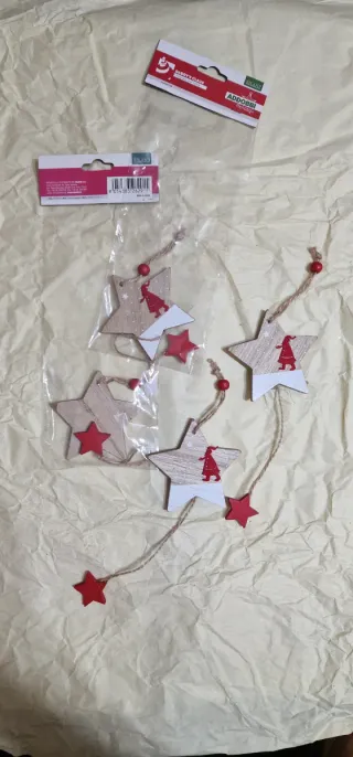 Decorazioni Natalizie Stella Set 4pz