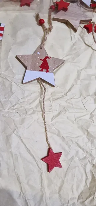 Decorazioni Natalizie Stella Set 4pz