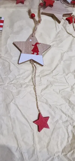 Decorazioni Natalizie Stella Set 4pz