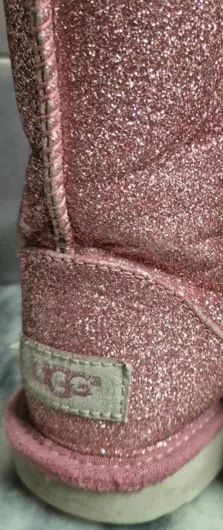 Botas UGG Criança Rosa Glitter Tamanho 33