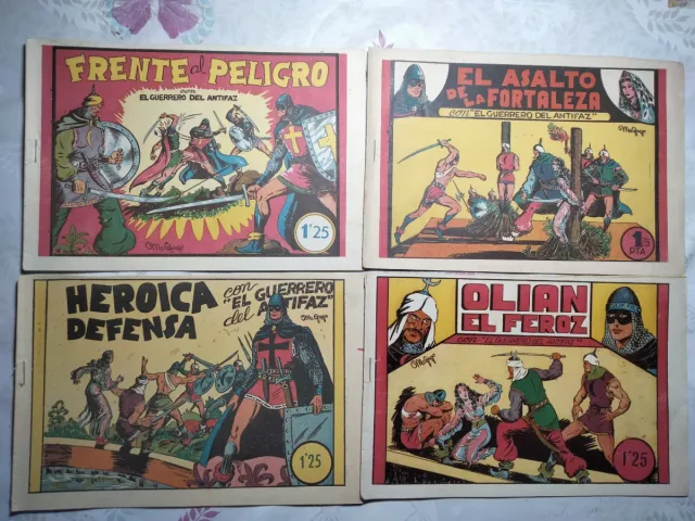 10 PRIMEROS CÓMICS GUERRERO ANTIFAZ ANTIGUOS ORIGI