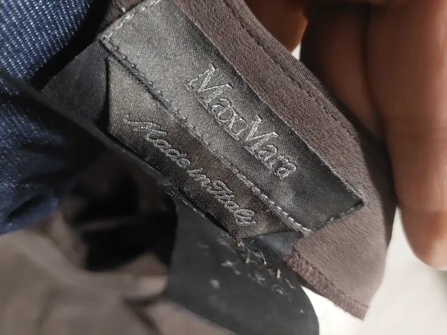 Macacão largo Max Mara em seda Tamanho S/M Marrom