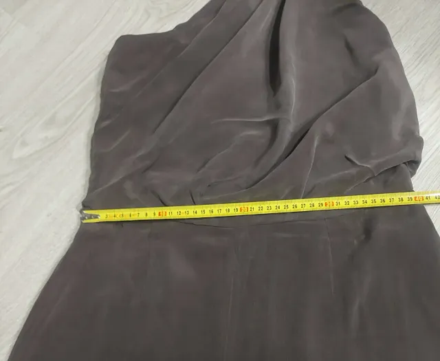 Macacão largo Max Mara em seda Tamanho S/M Marrom