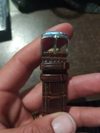 Reloj Yazole Hombre Negro y Marrón