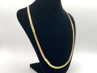 cadena oro 18k con circonita 30cm