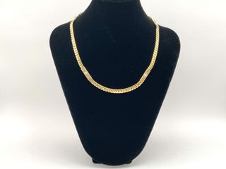 cadena oro 18k con circonita 22cm