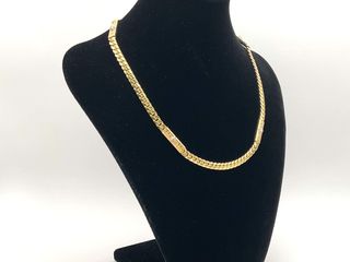 cadena oro 18k con circonita 22cm