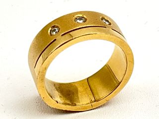 anillo oro 18k con diamante