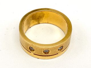 anillo oro 18k con diamante
