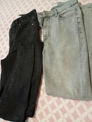 Vaqueros mujer negros