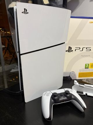 PS5 5 Slim con lector, joystick y soporte pro