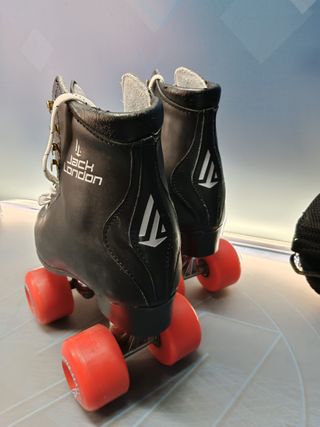 Patines 4 ruedas Jack London modelo artistico, talla 40 ( tambien 39) + protecciones y bolsa