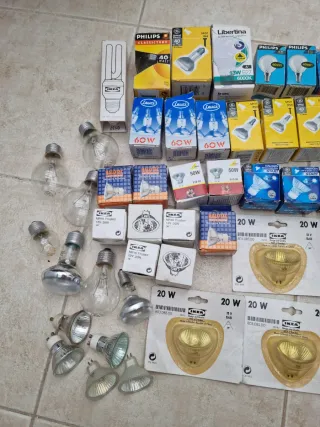 Lote Varias Bombillas (Philips, Osram, Ikea)