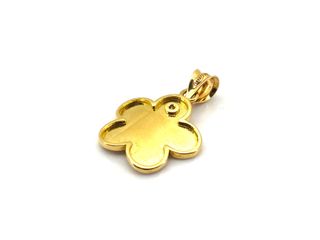 colgante oro 18k con circonita