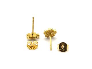 pendientes oro 18k con piedra