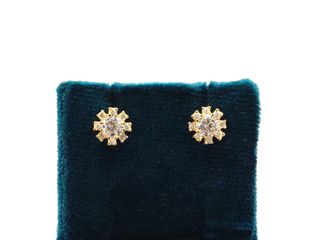 pendientes oro 18k con piedra