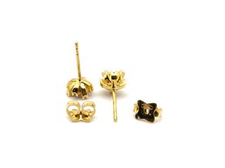 pendientes oro 18k con piedra