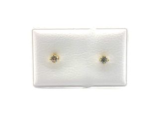 pendientes oro 18k con piedra