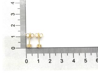 pendientes oro 18k con piedra