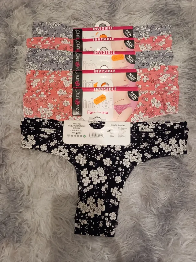 Lote 6 Braguitas Invisibles Rosa Junio