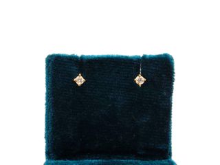 pendientes oro 18k con piedra con diamante