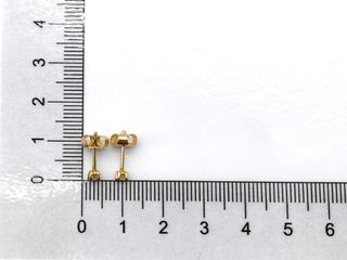 pendientes oro 18k con piedra con diamante