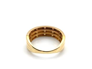 sortija oro 18k con piedra con circonita