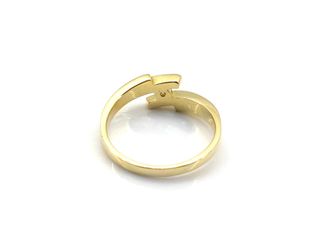 anillo oro 18k con piedra con diamante