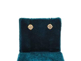 pendientes oro 18k con piedra con diamante