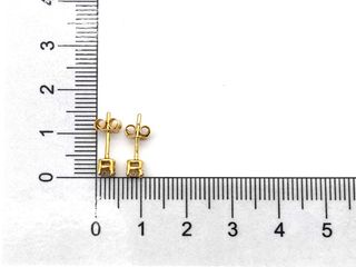 pendientes oro 18k con piedra con diamante