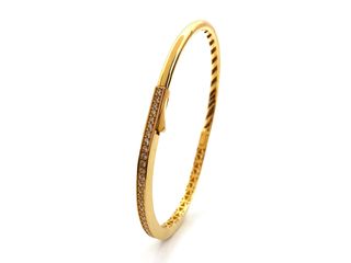 pulsera oro 18k con piedra con circonita