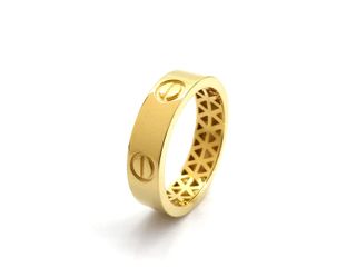 sortija oro 18k con piedra con circonita