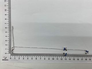 collar plata 925mm con piedra con circonita 21.5cm