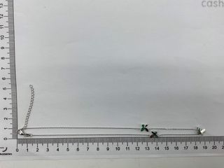 collar plata 925mm con piedra con circonita 21cm