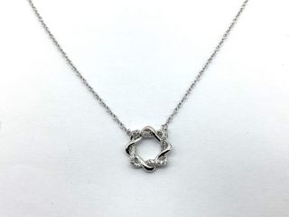 collar plata 925mm con piedra con circonita 21cm