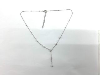 collar plata 925mm con piedra con circonita 21cm