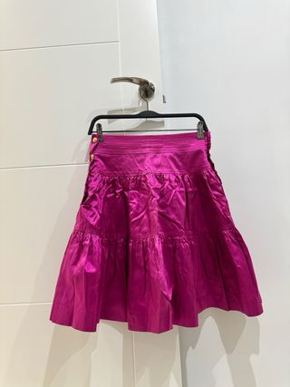 Falda seda Carolina Herrera