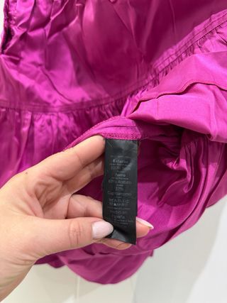 Falda seda Carolina Herrera