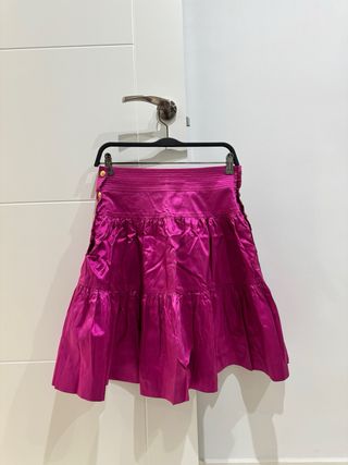 Falda seda Carolina Herrera