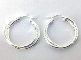 argollas plata 925mm